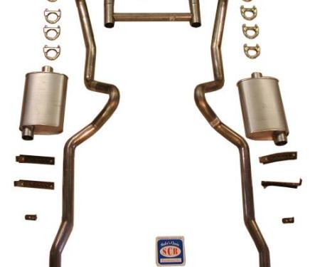 Shafers Classic Reproductions 1955-1957 Chevrolet Full Size 2-1/2" Dual Turbo Exhaust System w/ 2-1/2" Standard Type Hedman Headers 63038