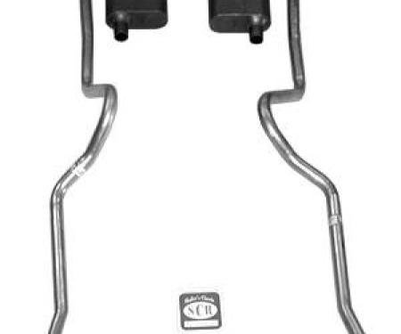 Shafers Classic Reproductions 1955-1957 Chevrolet Full Size 2" Dual Turbo Exhaust System w/ 2" Standard Type Hedman Headers 63036