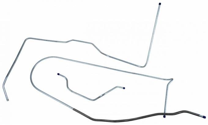 Shafers Classic Reproductions 1958 Chevrolet Full Size Long Gas Lines (Pump To Tank), Stainless Steel GLL402S