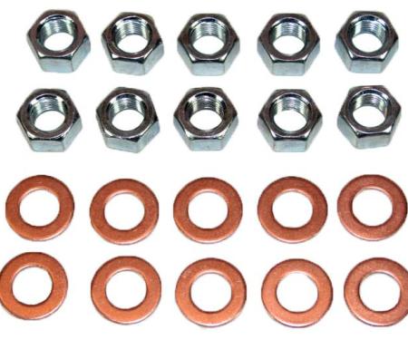 Shafers Classic Reproductions 1955-1964 Chevrolet Full Size and 1953-1962 Corvette Rear End Housing Washer and Nut Kit HNK001