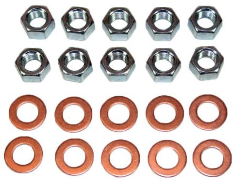 Shafers Classic Reproductions 1955-1964 Chevrolet Full Size and 1953-1962 Corvette Rear End Housing Washer and Nut Kit HNK001