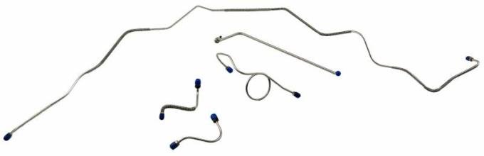 Shafers Classic Reproductions 1967-1968 Chevrolet Full Size Front Brake Line Set, Stainless Steel FBL410S