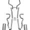 Shafers Classic Reproductions 1963-1964 Full Size Ford 352 and 390 CID Dual Exhaust System, 2 & 4 Door 83000