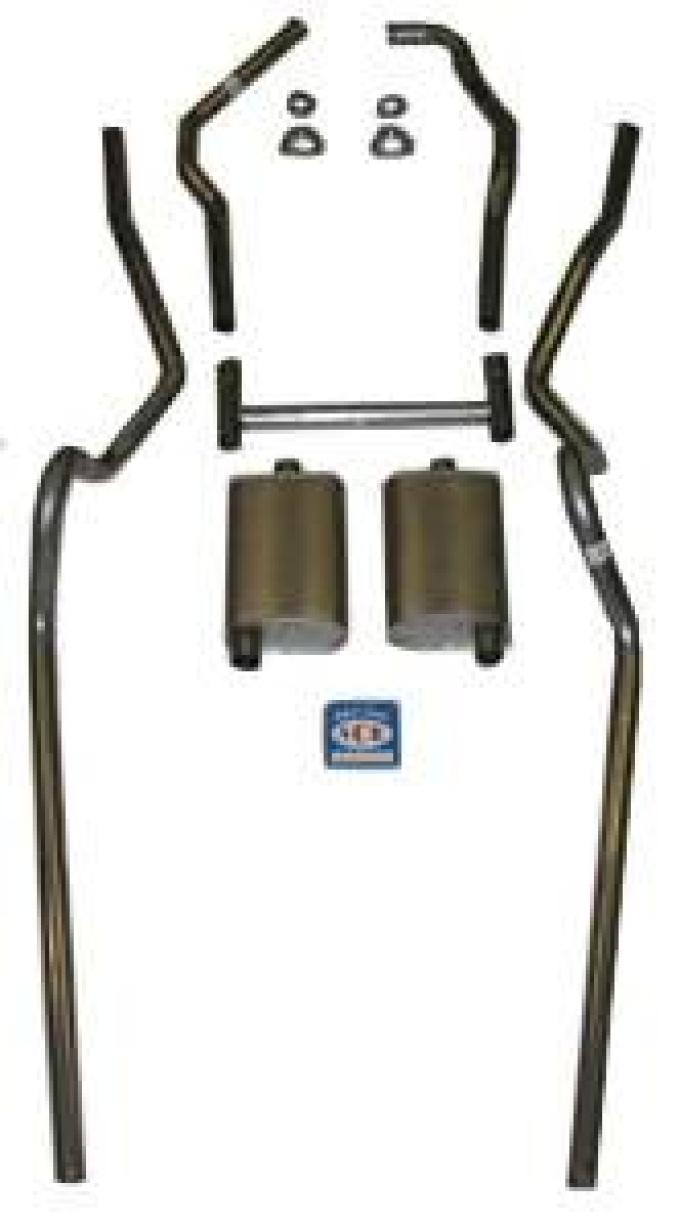 Shafers Classic Reproductions 1955-1957 Chevrolet Full Size 2" dual turbo Exhaust System 63040