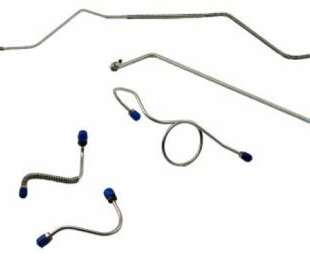 Shafers Classic Reproductions 1967-1968 Chevrolet Full Size Front Brake Line Set, Stainless Steel FBL410S