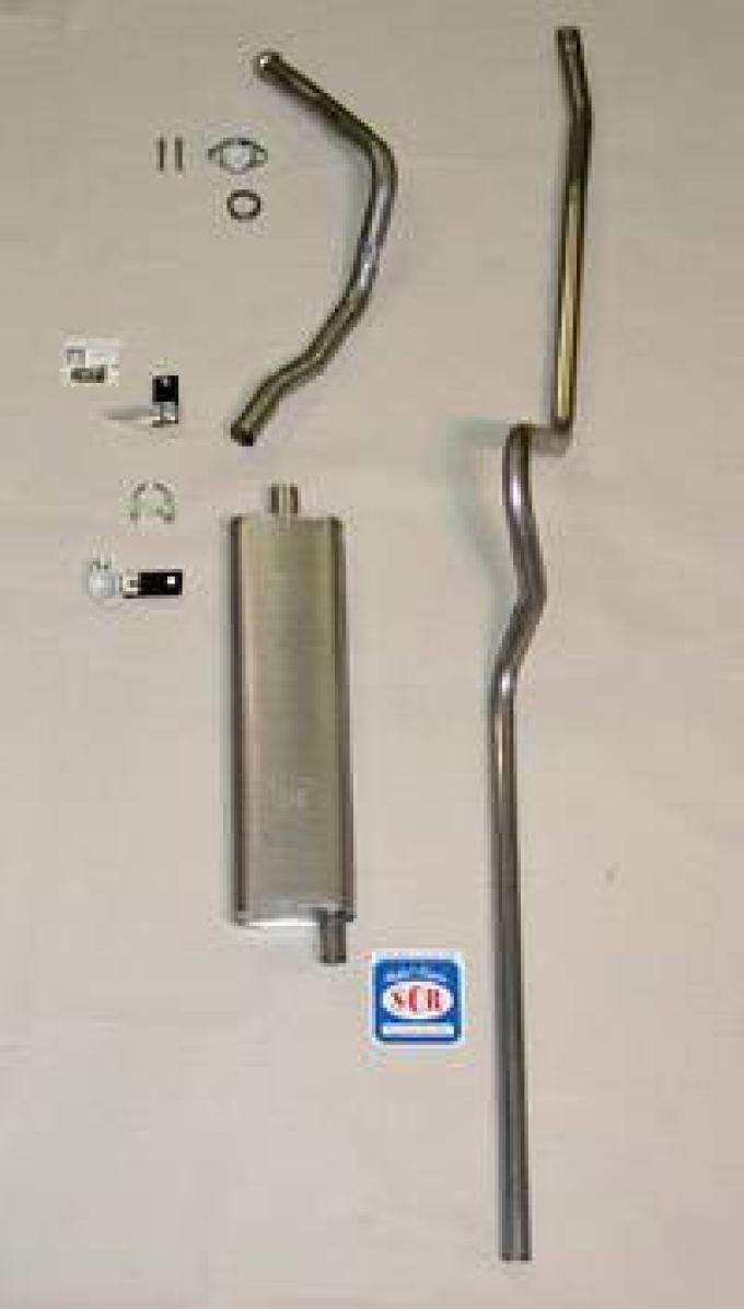 Shafers Classic Reproductions 1955 Chevrolet Full Size Hardtop 6 cyl. Exhaust System, Stainless steel 63000S