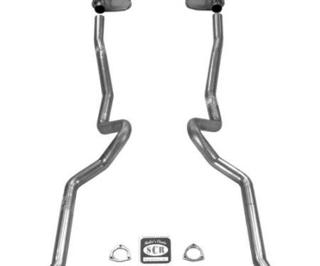 Shafers Classic Reproductions 1955-1957 Chevrolet Full Size 2-1/2" Dual Turbo Exhaust System w/ 3/4 Headers w/o Frame Horns 63034