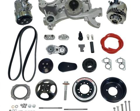 Vintage Air Front Runner™ Drive System GM LS Wet-Sump Black/Chrome without Power Steering 175028
