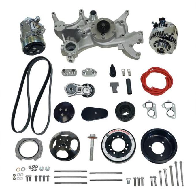 Vintage Air Front Runner™ Drive System GM LS Wet-Sump Black/Chrome without Power Steering 175028