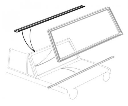 Dennis Carpenter Windshield Seal Frame - 1966-77 Ford Bronco C6TZ-9703114-A