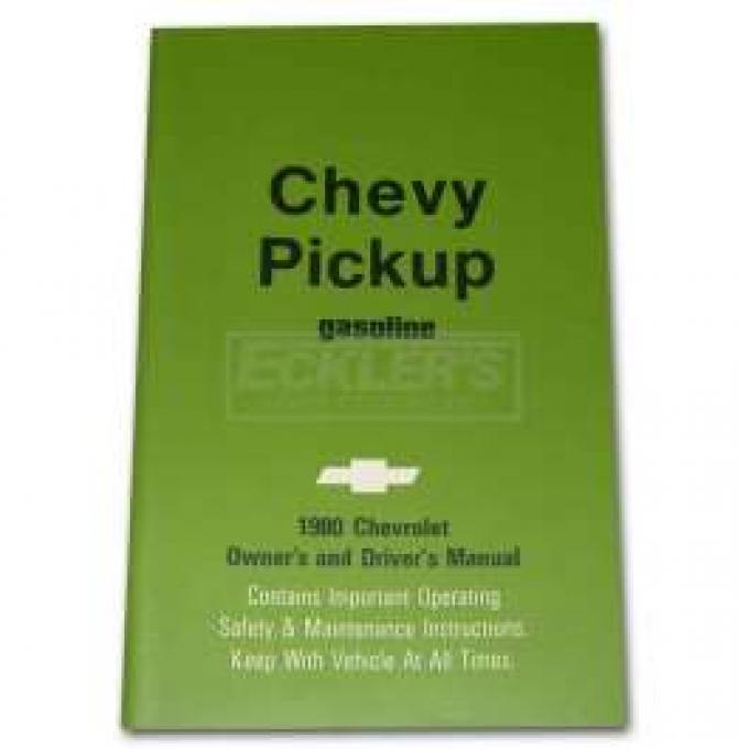 Chevy Truck Owner's Manual, 1980