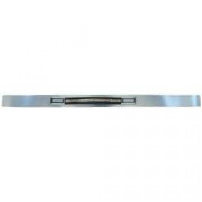 Chevy Truck Trim Inserts, Front, Full Size, Brushed Aluminum Trim Inserts With Pull Straps, 1981-1991