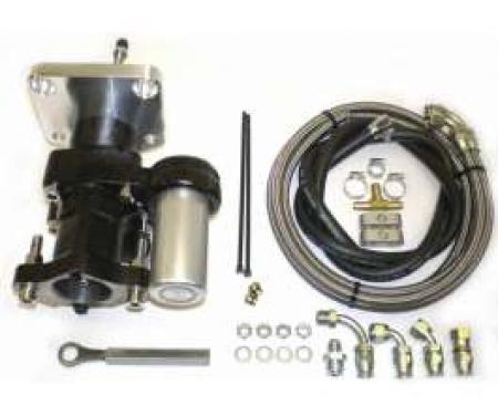 Chevy Truck Brake Booster, Hydraboost, Short Pushrod, With Lines, 1967-1972