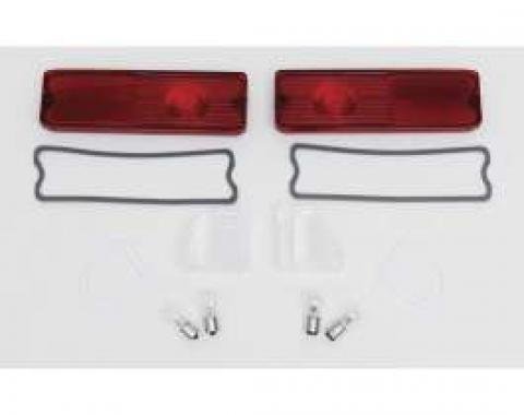 Chevy Truck Taillight & Back-Up Light Lens Kit, Fleet Side, 1967-1972