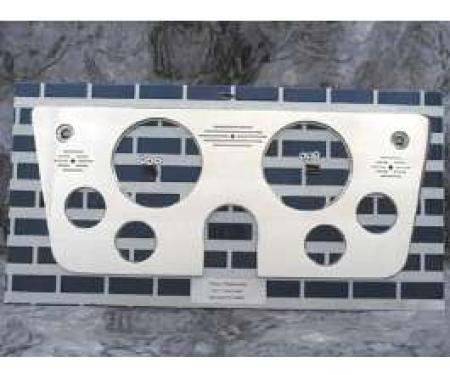 Chevy Truck Dash Insert, Polished Billet Aluminum, Auto Meter, 1967-1972