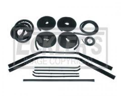 Chevy Truck Weatherstrip Kit, For Small Rear Glass, Without Stainless Steel Molding, 1964-1966