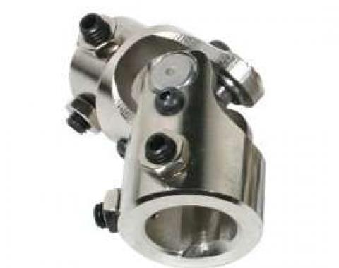 Chevy Truck U-Joint, Nickel Plated, For Manual Rack & Pinion Steering, Lower, 1947-1972