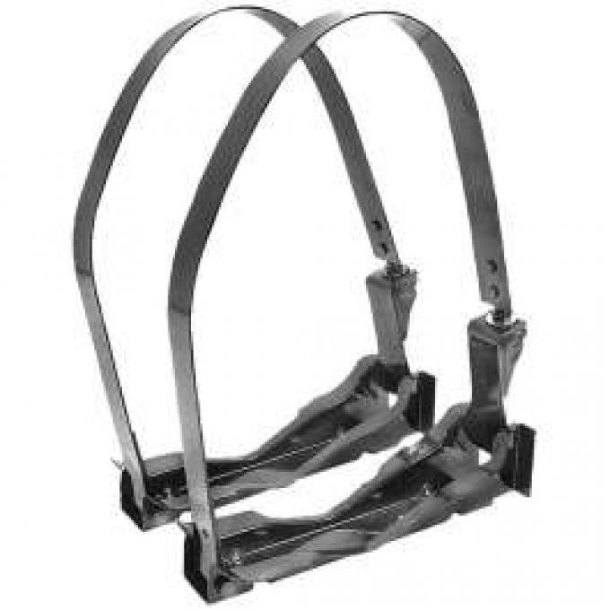 Chevy Truck Gas Tank Brackets, With Straps, 1947-1955 Early