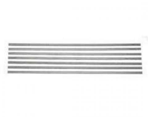 Chevy Truck Bed Strips, Stainless Steel, Polished, Short Bed, Fleet Side, 1960-1966