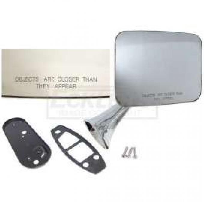 Chevy Or GMC Truck Outer Door Mirror, Convex Lens, Right, 1970-1972