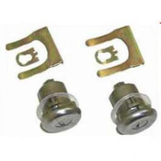 Chevy Truck Door Lock Set, With Late Style Keys, 1967-1968