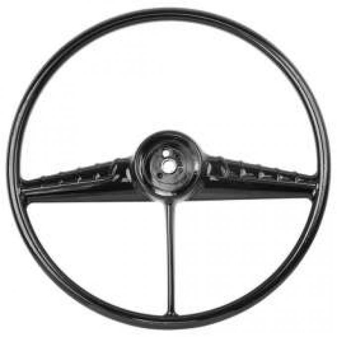 Chevy Truck Steering Wheel, Black, 1954-1956