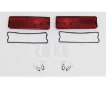 Chevy Truck Taillight & Back-Up Light Lens Kit, Fleet Side, 1967-1972