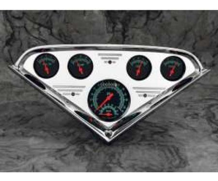 Chevy Truck Dash Insert, Polished Billet Aluminum, 1955-1959