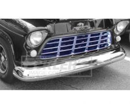 Chevy Truck Grille, Chrome, 1955-1956