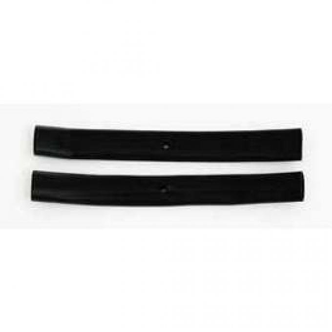 Chevy Truck Tailgate Chain Covers, Black, Fleet Side, 1958-1966