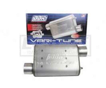 Truck BBK 2-1/2 Vari-Tune Adjustable Stainless Steel Performance Muffler, Offset