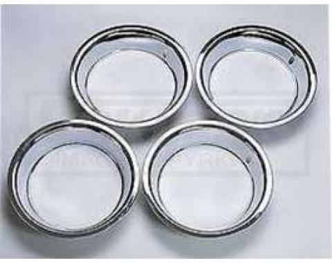 Chevy Truck Rally Wheel Trim Rings, 15 X 8, Stainless Steel, 1947-1987