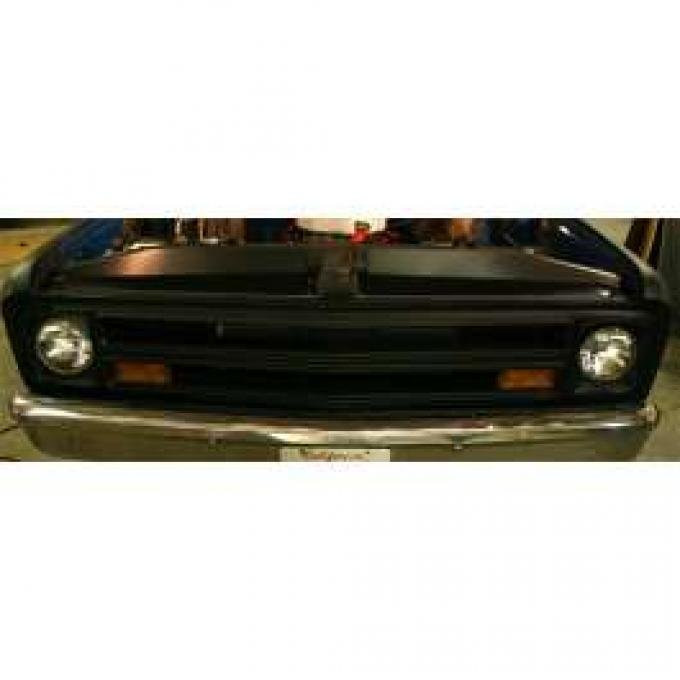 Chevy & GMC Filler Panels, Core Support, Black Anodized, 1967-1968