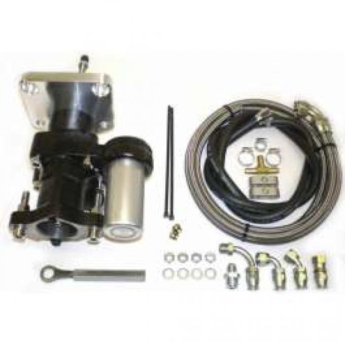 Chevy Truck Brake Booster, Hydraboost, Long Pushrod, With Lines, 1967-1972