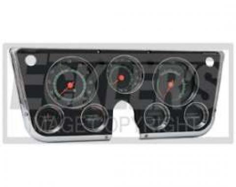 Chevy Truck Dash Cluster Kit, With Tachometer & Without Vacuum Gauge, 1969-1972