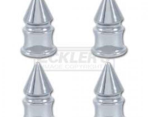 Chevy Or GMC Truck Valve Stem Caps, Chrome Spike, 1947-1987