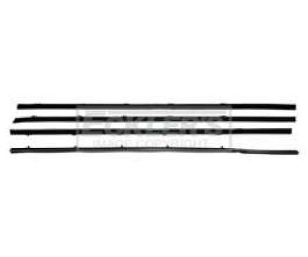 Chevy Truck Door Window Felt Set, Without Vent Window, 1967-1972