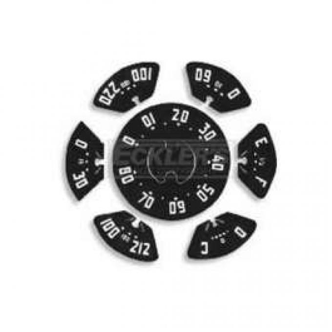 Chevy Truck Dash Gauge Decal Set, 1947-1949