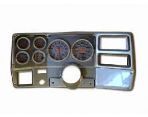 Classic Dash Instrument Panel, Brushed Aluminum, With Autometer Ultralite Electric Gauges, 1973-1983