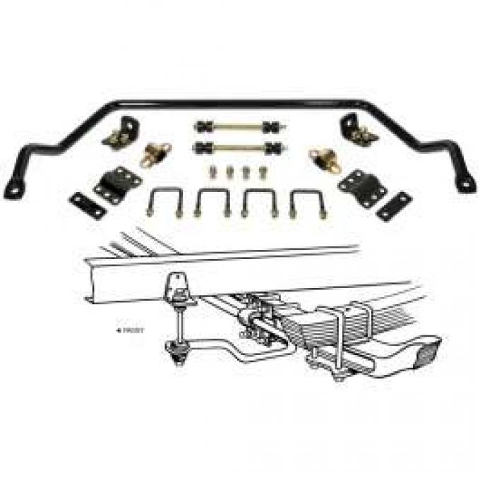 Chevy Truck Anti-Sway Bar Kit, Front, 1955-1959