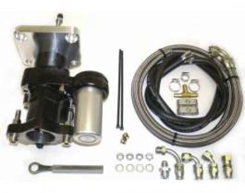 Chevy Truck Brake Booster, Hydraboost, Long Pushrod, With Lines, 1967-1972