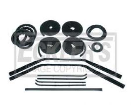 Chevy Truck Weatherstrip Kit, For Small Rear Glass, Without Stainless Steel Molding, 1964-1966