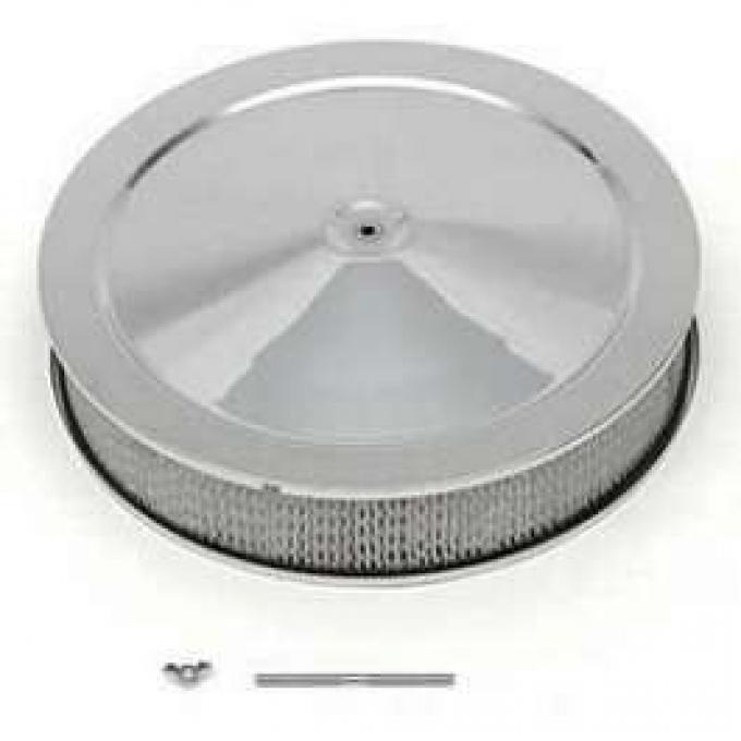 Chevy Truck Air Cleaner, 14, Chrome, 1955-1972