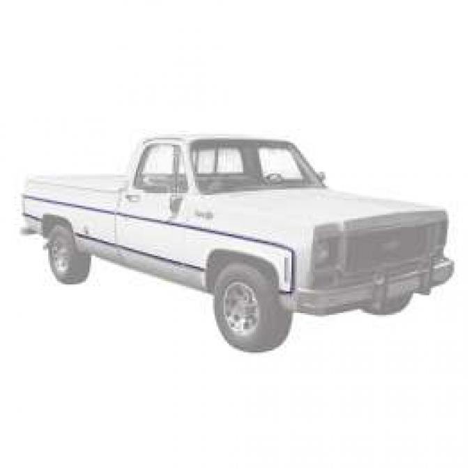 Chevy Or GMC Truck Molding, Fleetside, Lower, Right, Rear, 8 Foot Bed, 1973-1980