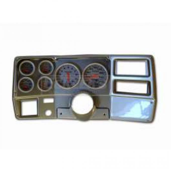 Classic Dash Instrument Panel, Brushed Aluminum, With Autometer Ultralite Electric Gauges, 1973-1983