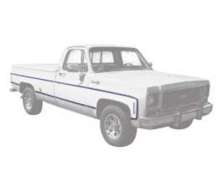 Chevy Or GMC Truck Molding, Fleetside, Lower, Right, Front, 8 Foot Bed, 1973-1980