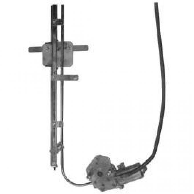 Chevy Truck Window Regulators, Power, With Motors, 1964-1966