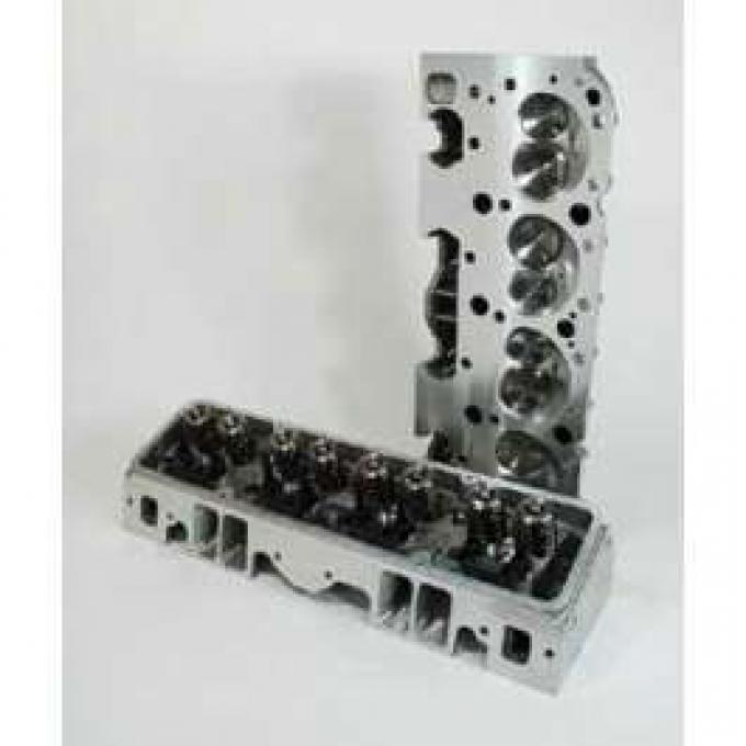 Chevy Truck Cylinder Heads, Small Block, Angle Plug, Aluminum, Patriot Performance, 1955-1972