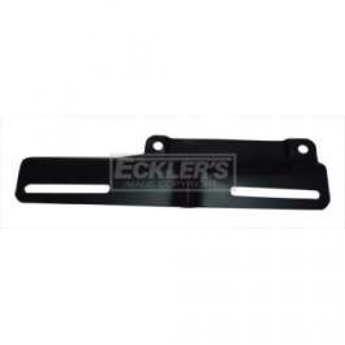 Chevy Truck License Plate Bracket, Front, Black, 1955 (2nd Series)-59