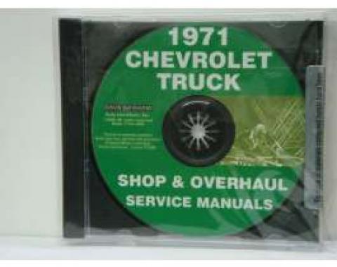 Chevy Truck Shop, Service & Repair Manuals, On CD, 1971